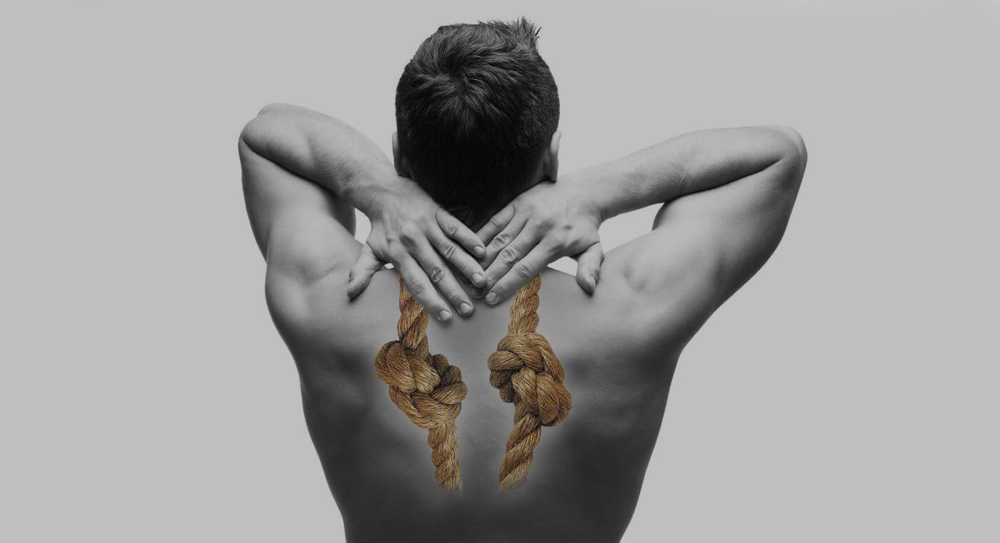 Fix The Knots Between Your Shoulder Blades & Feel Better - Pure Posture